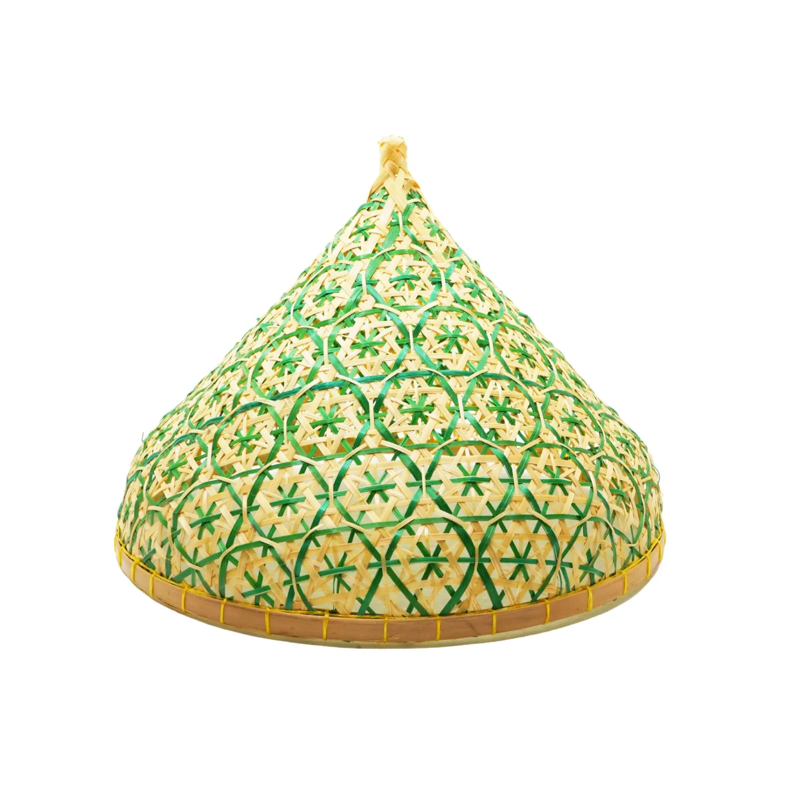 ฝาชีลายดาวล้อมเดือน (สีเขียว)